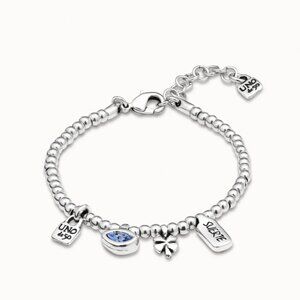 Uno de 50 Bracelet - I am waiting 4U - Blue Crystal